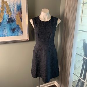 J. Crew Jacquard Black Dress (Size 2)